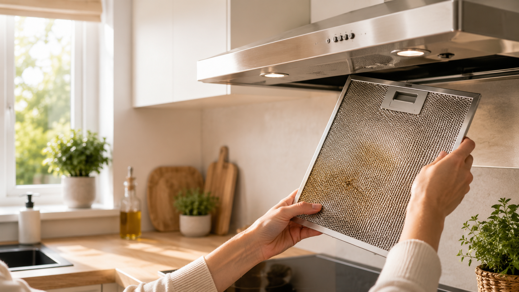 Com que frequência deve limpar o filtro do exaustor?
