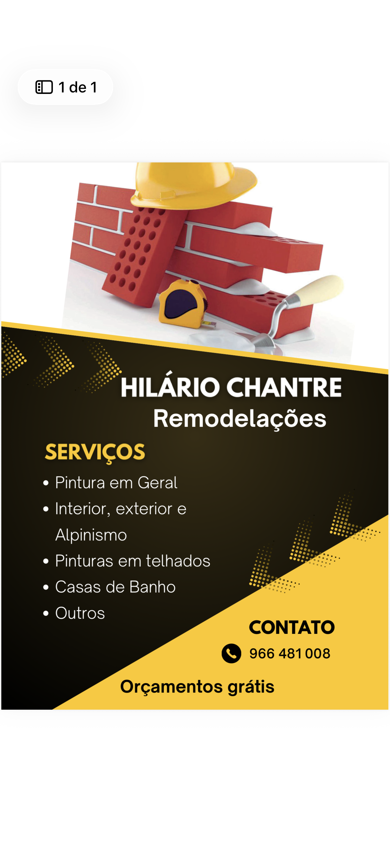 Hilario chantre remodelações
