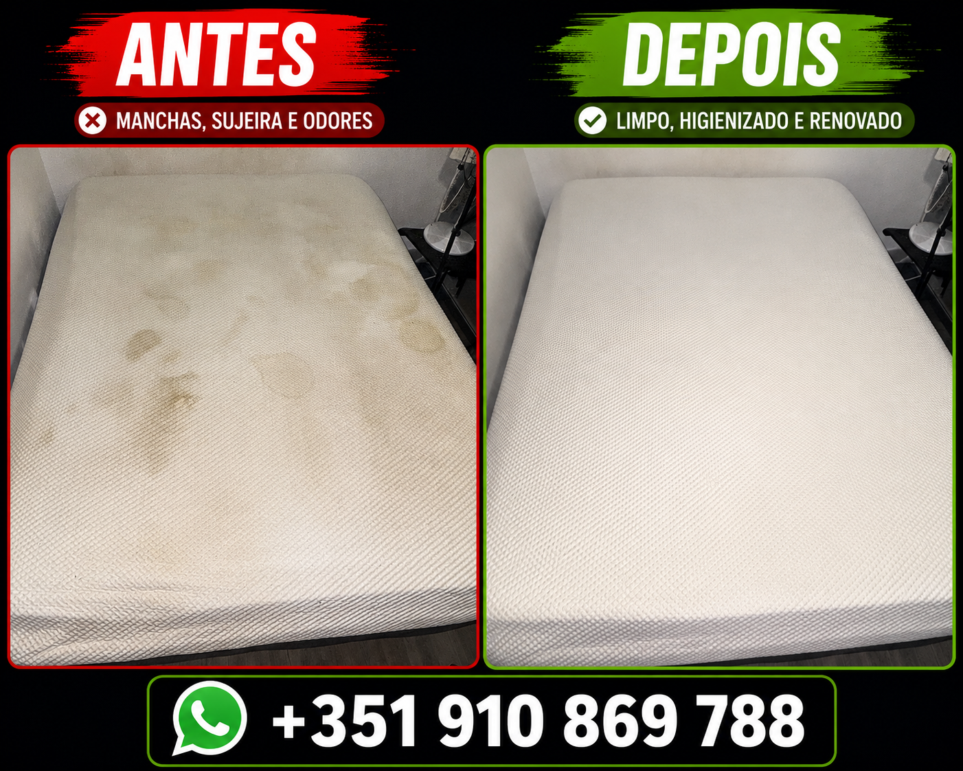 Limpeza de colchão 
