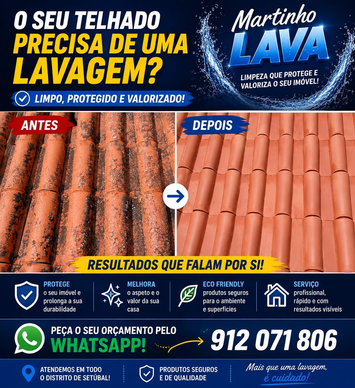 Lavagem de telhado