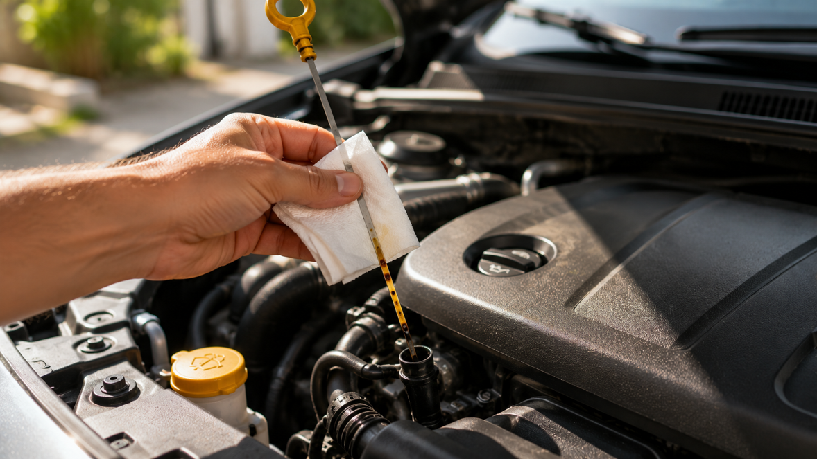 Quando deve verificar o óleo do motor antes das férias?