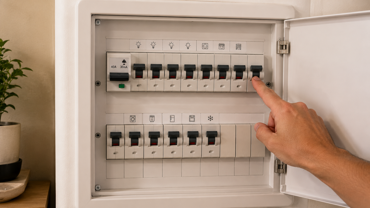 Deve desligar o quadro elétrico antes de viajar?