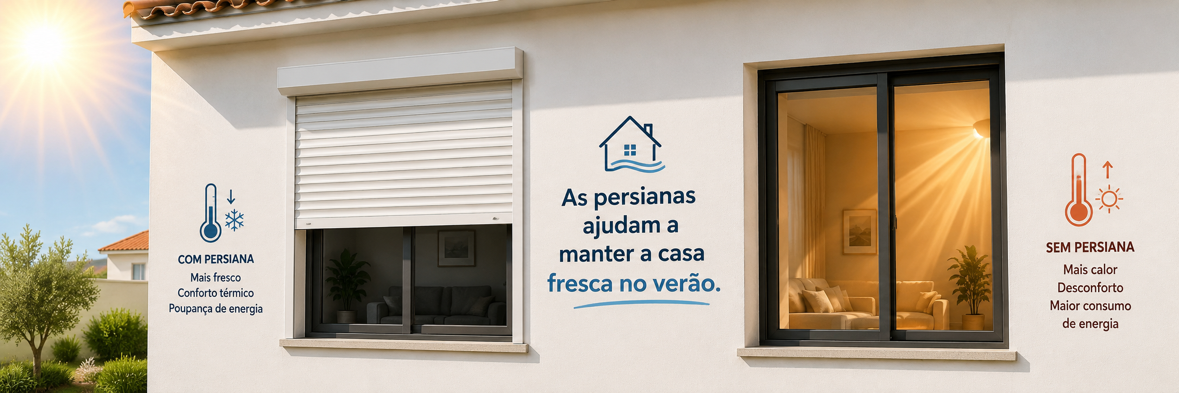 Porque as persianas ajudam a manter a casa fresca no verão?