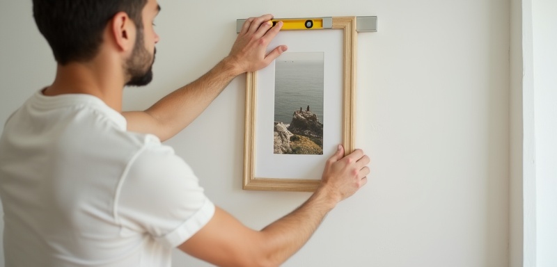 Como pendurar um quadro bem direito e seguro?