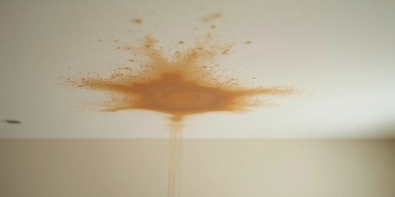 Apareceu uma mancha no teto depois da chuva: o que fazer primeiro?