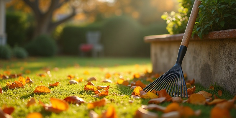 Deve retirar todas as folhas caídas do jardim?